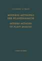 Modern Methods of Plant Analysis / Moderne Methoden der Pflanzenanalyse