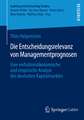 Die Entscheidungsrelevanz von Managementprognosen: Eine verhaltensökonomische und empirische Analyse des deutschen Kapitalmarktes