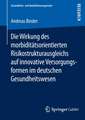 Die Wirkung des morbiditätsorientierten Risikostrukturausgleichs auf innovative Versorgungsformen im deutschen Gesundheitswesen