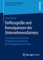 Einflussgröße und Konsequenzen der Unternehmensfairness: Empirische Analyse aus der Perspektive von Patienten und niedergelassenen Ärzten