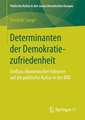 Determinanten der Demokratiezufriedenheit: Einfluss ökonomischer Faktoren auf die politische Kultur in der BRD