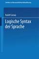 Logische Syntax der Sprache