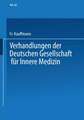 Verhandlungen der Deutschen Gesellschaft für Innere Medizin