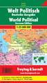 Welt politisch 1 : 35 000 000. Deutsche Ausgabe. Metallbestäbt in Rolle