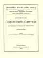 Commentationes analyticae ad theoriam integralium ellipticorum pertinentes 1st part