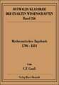 Mathematisches Tagebuch 1796-1814