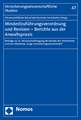 Mindestzufuhrungsverordnung Und Revision - Berichte Aus Der Anwaltspraxis: Beitrage Zur 22. Wissenschaftstagung Des Bundes Der Versicherten Und Zum Wo