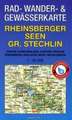 Rheinsberger Seen, Großer Stechlin 1 : 35 000 Rad -, Wander- und Gewässerkarte