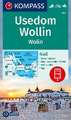 KOMPASS Wanderkarte 738 Insel Usedom - Insel Wollin/Wolin 1:50.000