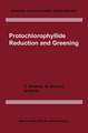 Protochlorophyllide Reduction and Greening