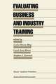 Evaluating Business and Industry Training