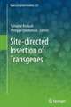 Site-directed insertion of transgenes