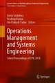 Operations Management and Systems Engineering: Select Proceedings of CPIE 2018