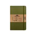 Moustachine Classic Linen Hardcover Military Green Lined Pocket