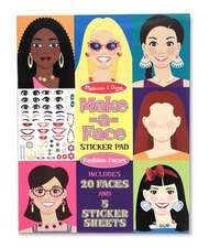 Make-A-Face Fashion Faces Sticker Pad