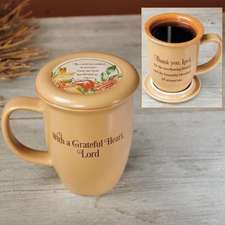 Grateful Heart Mug and Coaster Set