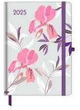 GreenLine Diary Floral 2025 - Buchkalender - Taschenkalender - 16x22