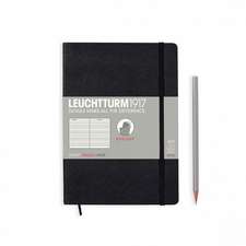 Agendă Leuchtturm Notes Medium (A5): Negru, pagini liniate