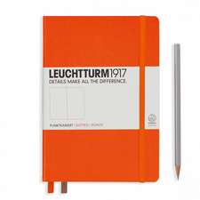 Agendă nedatată Leuchtturm Medium (A5): Orange, pagini punctate