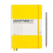 Agendă nedatată Leuchtturm Medium (A5): Lemon, pagini liniate