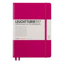 Agendă nedatată Leuchtturm Medium (A5): Berry, pagini cu pătrățele