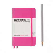 Agendă nedatată Leuchtturm Pocket (A6): New Pink, pagini punctate