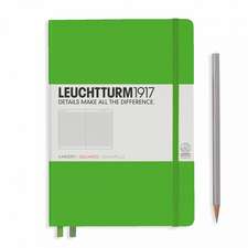 Agendă nedatată Leuchtturm Medium (A5): Fresh Green, pagini cu pătrățele