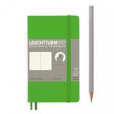 Agendă nedatată Leuchtturm Pocket (A6): Fresh Green, pagini punctate