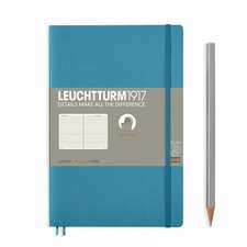 Agendă Leuchtturm Notes Paperback (B6+): Albastru nordic, pagini liniate