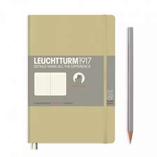 Agendă Leuchtturm Notes Paperback (B6+): Sand, pagini punctate