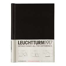 Springback binder Leuchtturm: Negru, Peka Classic DIN A4, 500 de file