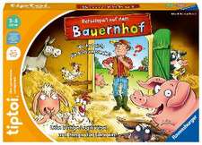 Ravensburger tiptoi Spiel 00125 Rätselspaß auf dem Bauernhof - Lernspiel ab 3 Jahren, lehrreiches Logikspiel für Jungen und Mädchen, für 1-4 Spieler