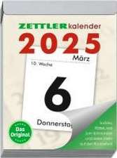 Tagesabreißkalender XL 2025 - 8,2x10,7 cm - 1 Tag auf 1 Seite - mit Sudokus, Rezepten, Rätseln uvm. auf den Rückseiten - Bürokalender 305-0000