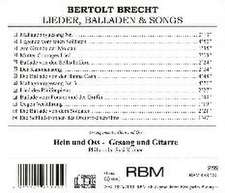 Bertold Brecht Lieder