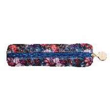 Easy Pencil Case Blumenbouquet petrol