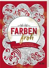 Farbenfroh - 20 Weihnachtskarten zum Ausmalen