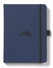 Dingbats A5+ Wildlife Blue Whale Notebook - Dotted