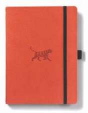 Dingbats A5+ Wildlife Orange Tiger Notebook - Lined