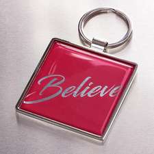 Keyring Metal Believe