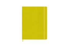 Moleskine Extra Large Ruled Hardcover Silk Notebook: Hay Yellow