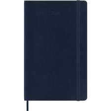 Moleskine 2024 12-Month Daily Large Softcover Notebook: Sapphire Blue