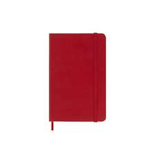 Moleskine 2025 12-Month Daily Pocket Hardcover Notebook: Scarlet Red