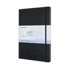 Moleskine Art A4 Watercolour Notebook: Black