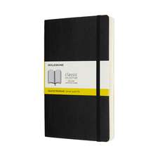 Moleskine Expanded Large Squared Softcover Notebook: Black