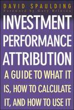 Investment Performance Attribution