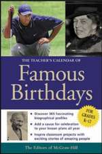 Teacher's Calendar of Famous Birthdays