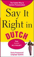 Say It Right in Dutch