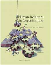 Human Relations In Organizations: Applications and Skill Building