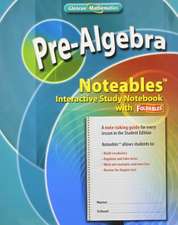 Mcgraw Hill: Pre-Algebra, Noteables: Interactive Study Noteb