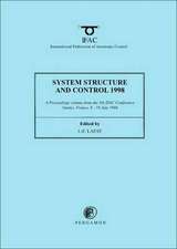 System Structure and Control 1998 (2-Volume Set)